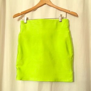 Neon bandage skirt